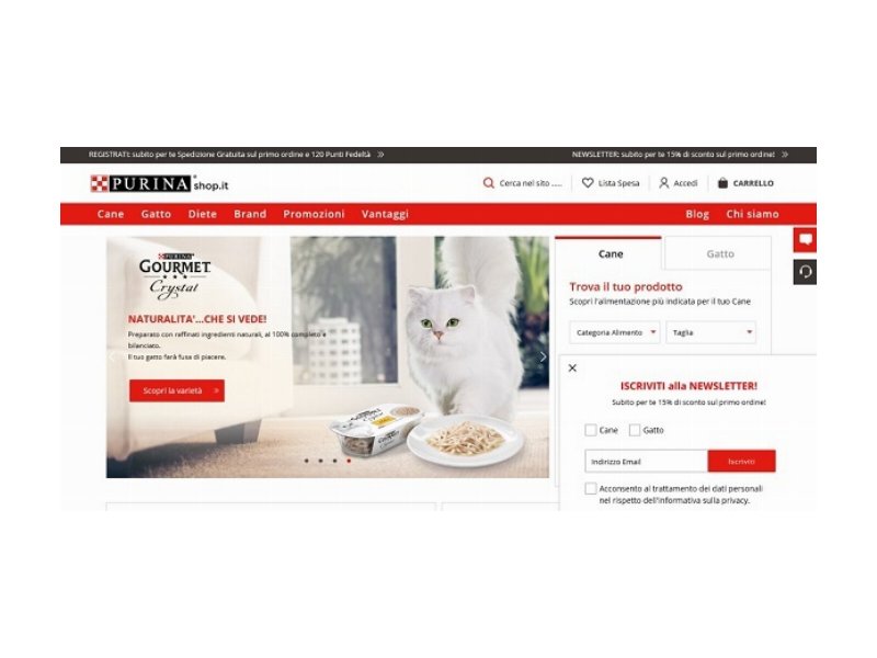 Purina lancia la nuova piattaforma e-commerce