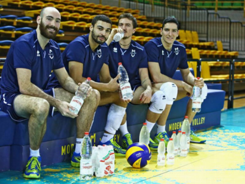 Sangemini è acqua ufficiale del Modena Volley