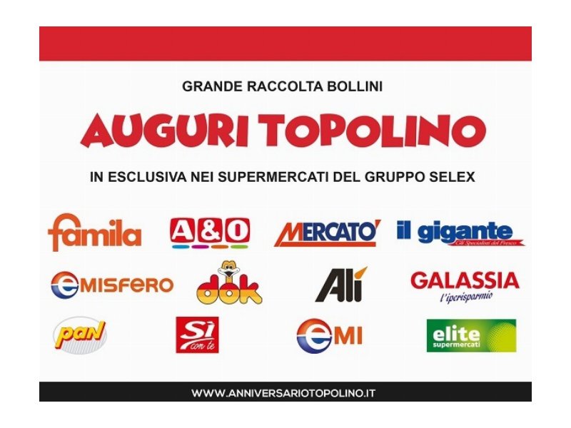 Selex lancia la promozione nazionale “Auguri Topolino”