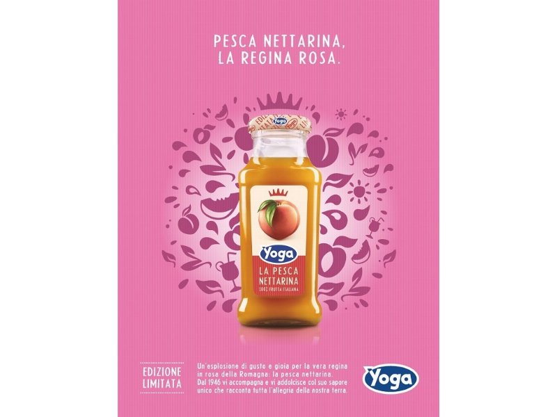 Yoga Pesca Nettarina in limited edition per la Notte Rosa