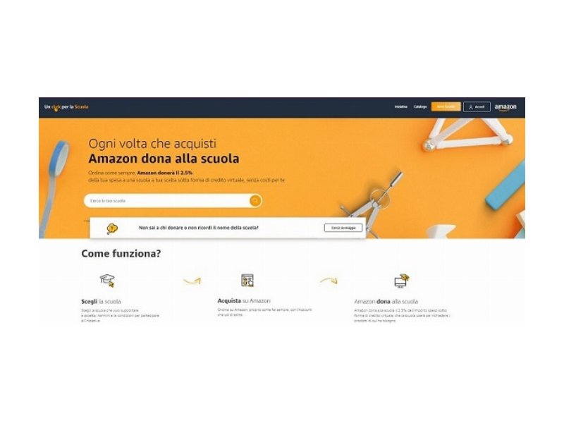 Amazon.it lancia “Un click per la Scuola”