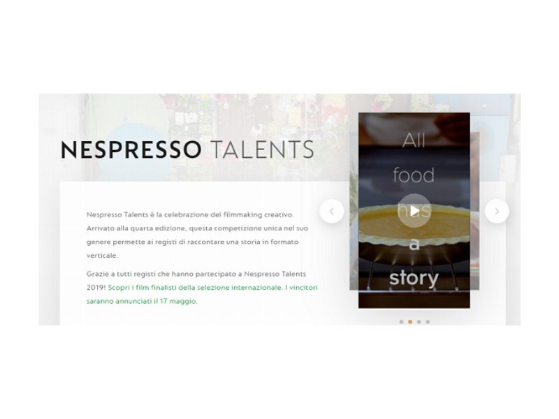 Arriva il contest Nespresso Talents 2019