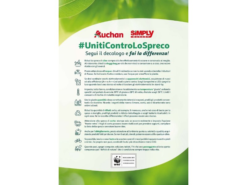 Auchan e Ceetrus sostengono l'Earth Hour