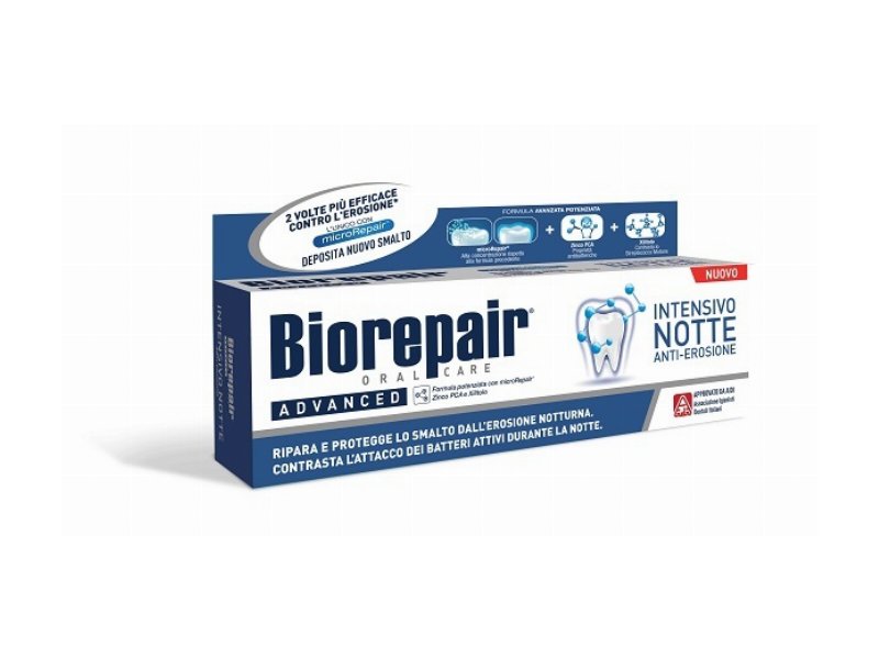 Biorepair presenta il dentifricio Intensivo Notte