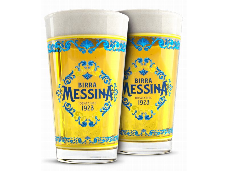 Birra Messina regala i bicchieri decorati