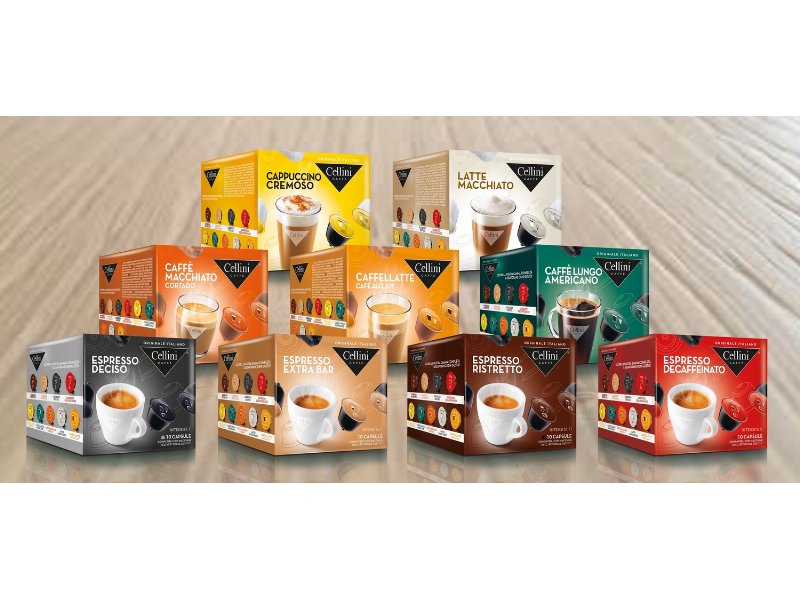 Caffè Cellini lancia una nuova linea di capsule compatibili