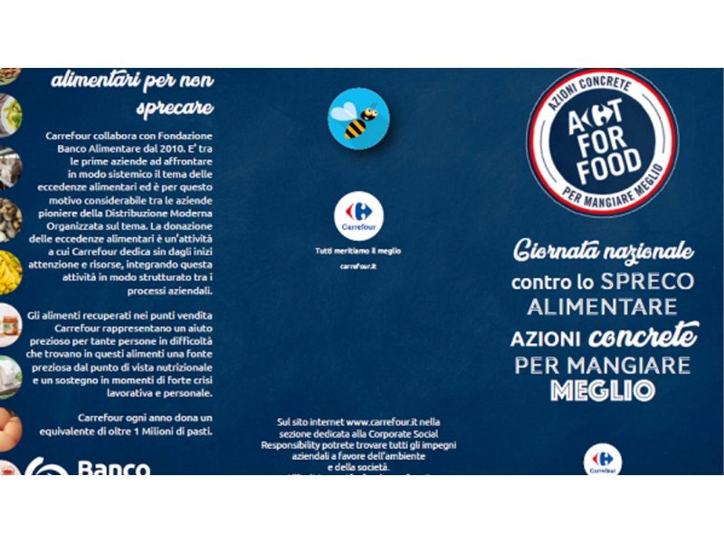 Carrefour e Barilla insieme contro lo spreco alimentare