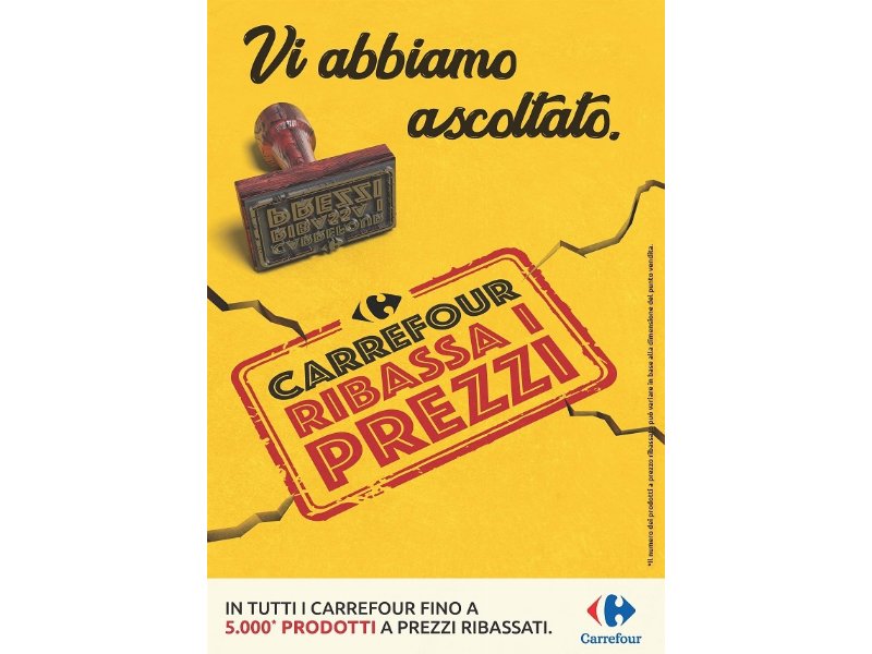 Carrefour Italia lancia la campagna “Vi abbiamo ascoltato”