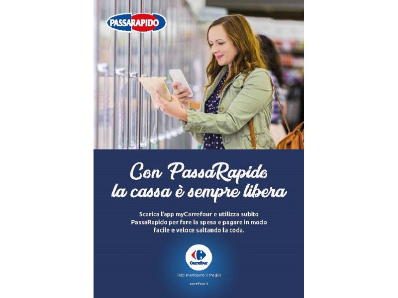 Carrefour Italia lancia PassaRapido