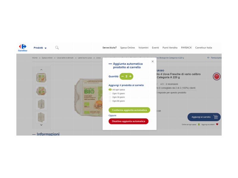 Carrefour Italia potenzia il servizio di spesa online