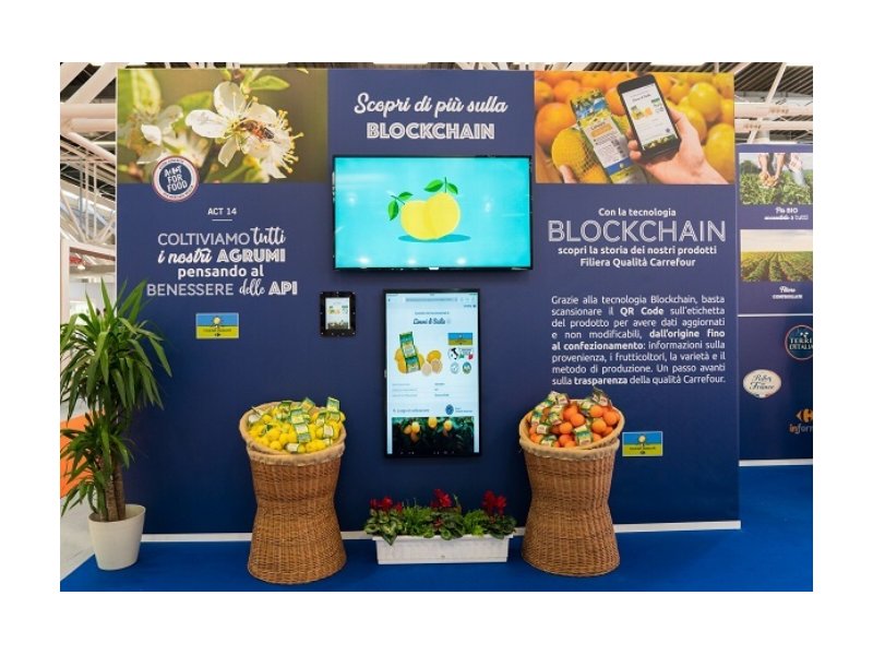 Carrefour Italia presenta l’applicazione della tecnologia blockchain sugli agrumi