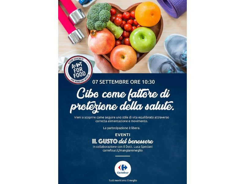 Carrefour Italia promuove la corretta alimentazione