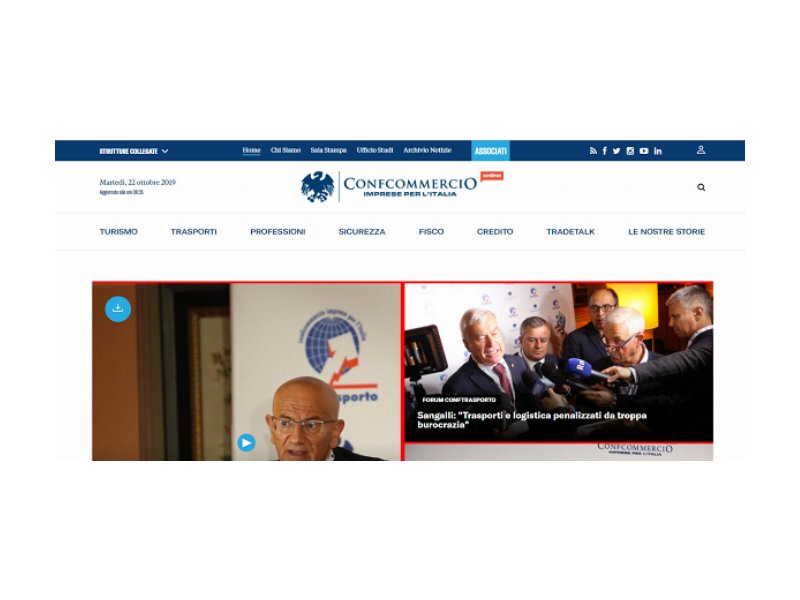 Confcommercio presenta il sito web rinnovato