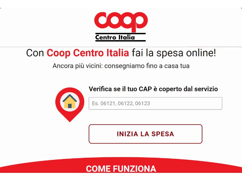 Coop Centro Italia lancia l'eCommerce