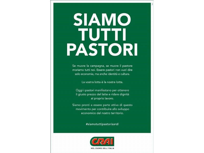 Crai si schiera a difesa dei pastori sardi