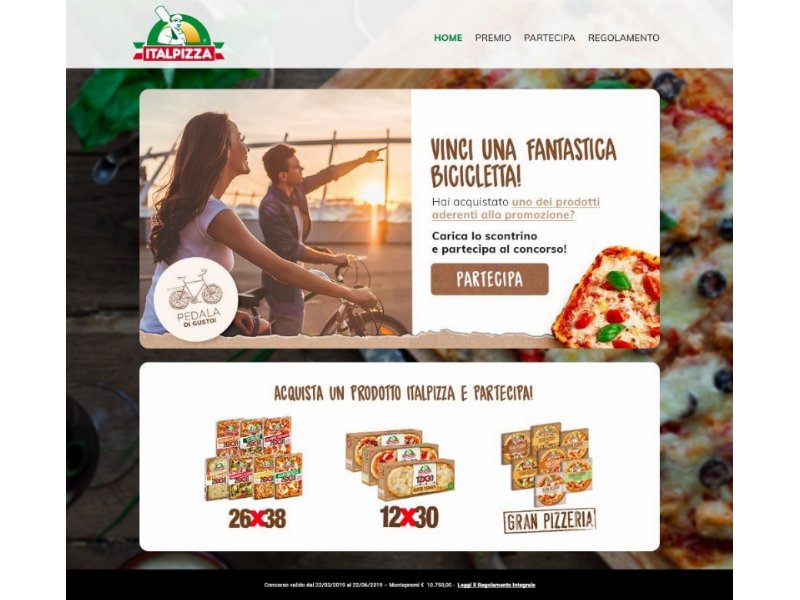 Italpizza lancia il concorso “Pedala di gusto”