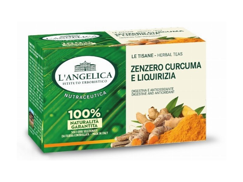 Arriva la Tisana Zenzero, Curcuma e Liquirizia L’Angelica