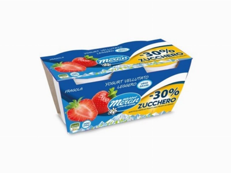 Latteria Merano propone lo yogurt vellutato con -30% di zucchero