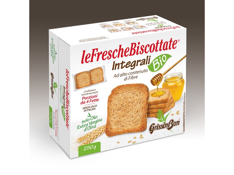 leFrescheBiscottate Integrali Bio di Grissin Bon, miglior packaging 2018