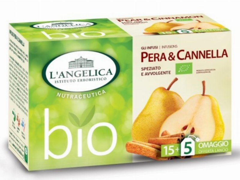 L'Istituto erboristico L'Angelica propone l'infuso BIO Pera & Cannella