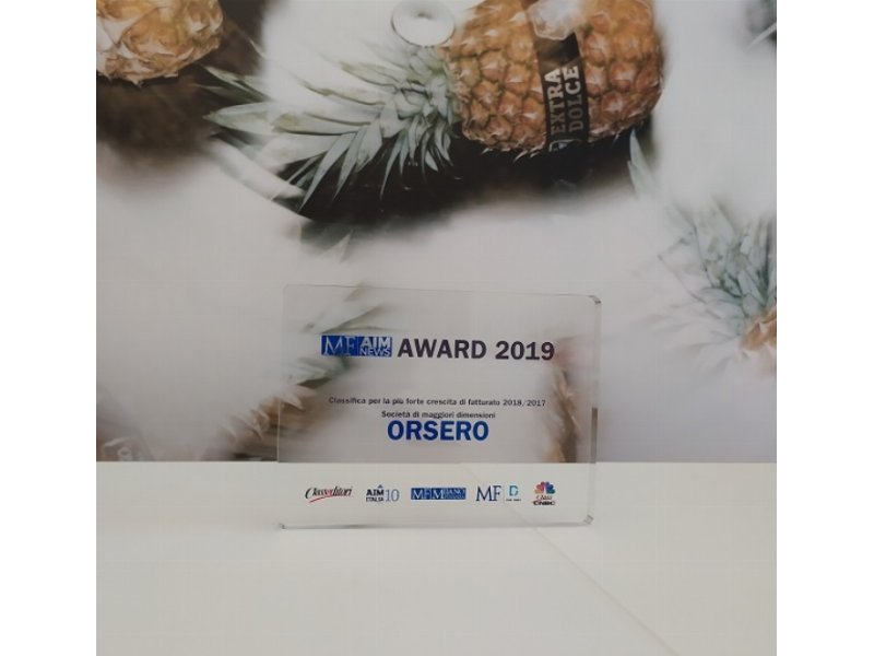 Orsero premiata per la crescita del fatturato