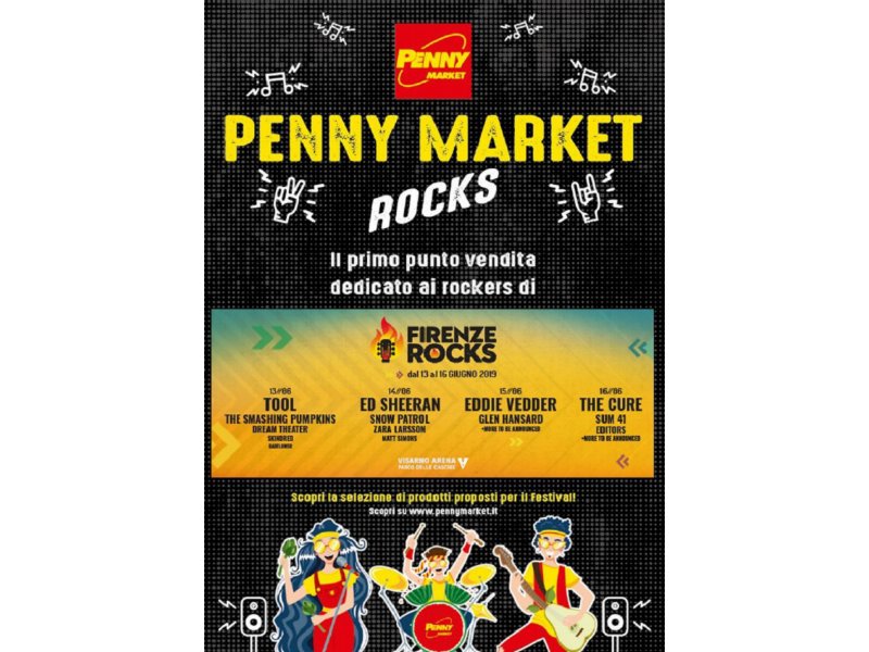 Penny Market protagonista al Firenze Rocks