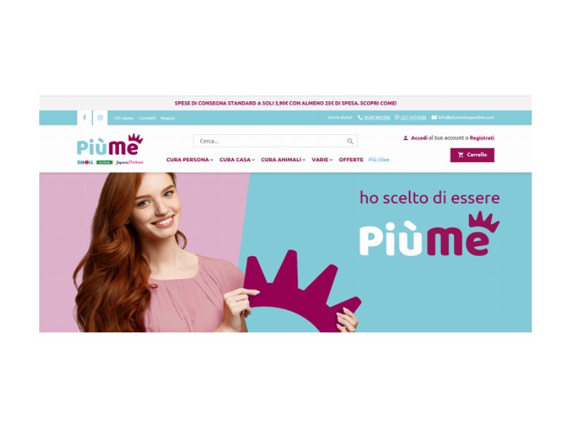 Promotre 2.0: arriva il servizio e-commerce dell'insegna PiùMe