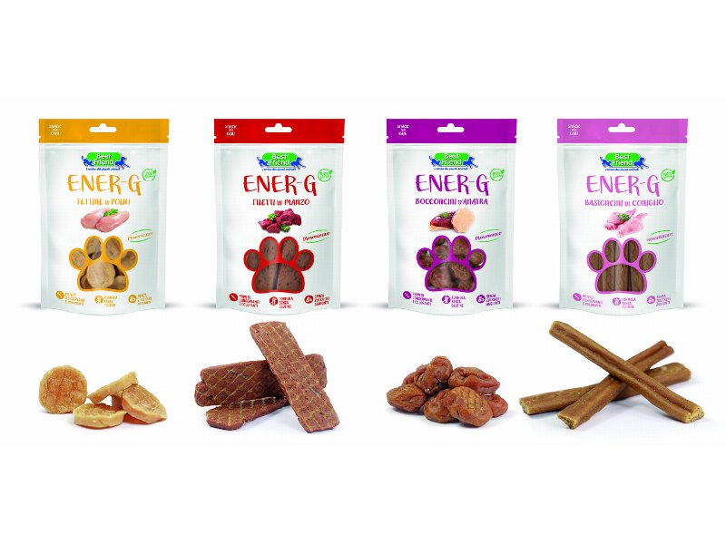 Rinaldo Franco spa lancia gli snack best friend per cani: Oral-G e Ener-G