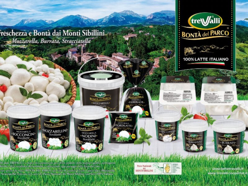 Trevalli presenta "Bontà del parco", la sua nuova linea di mozzarella, burrata e stracciatella