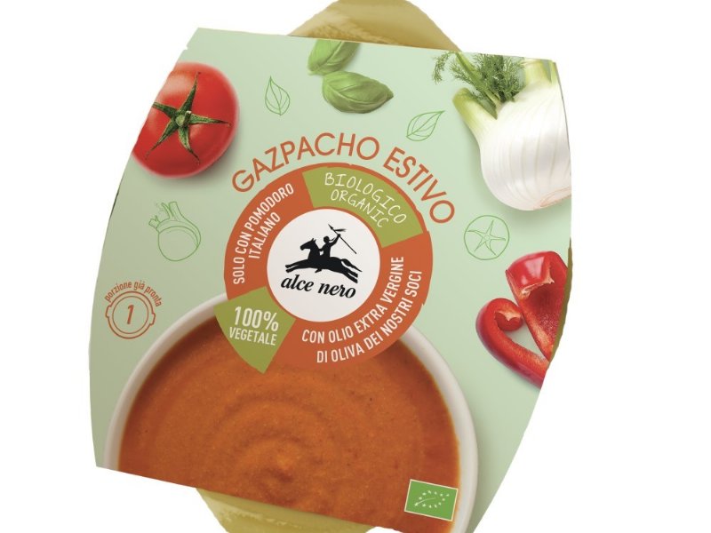 Alce nero presenta il nuovo gazpacho estivo biologico