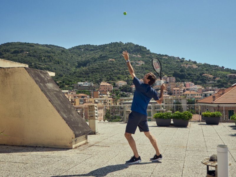 Barilla: un match con Federer sui tetti di Finale Ligure