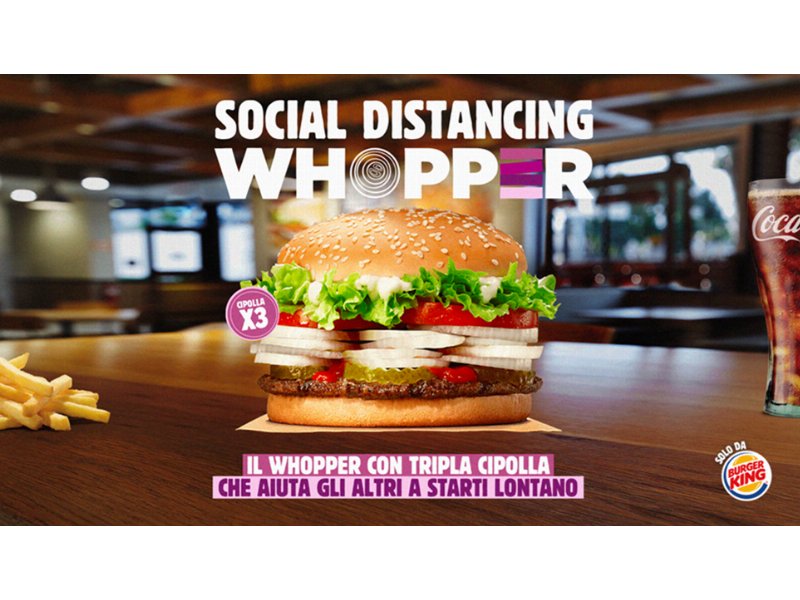 Burger King e Wunderman Thompson lanciano “The social distancing whopper”