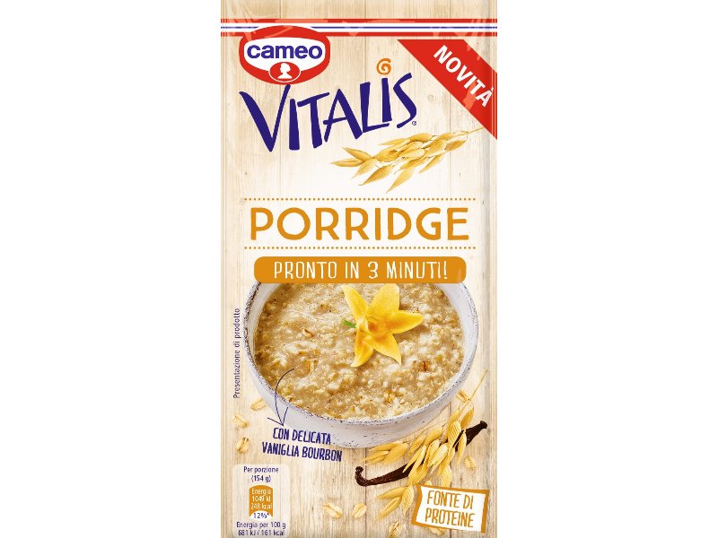 cameo arricchisce la sua linea di prodotti Vitalis con il preparato per porridge