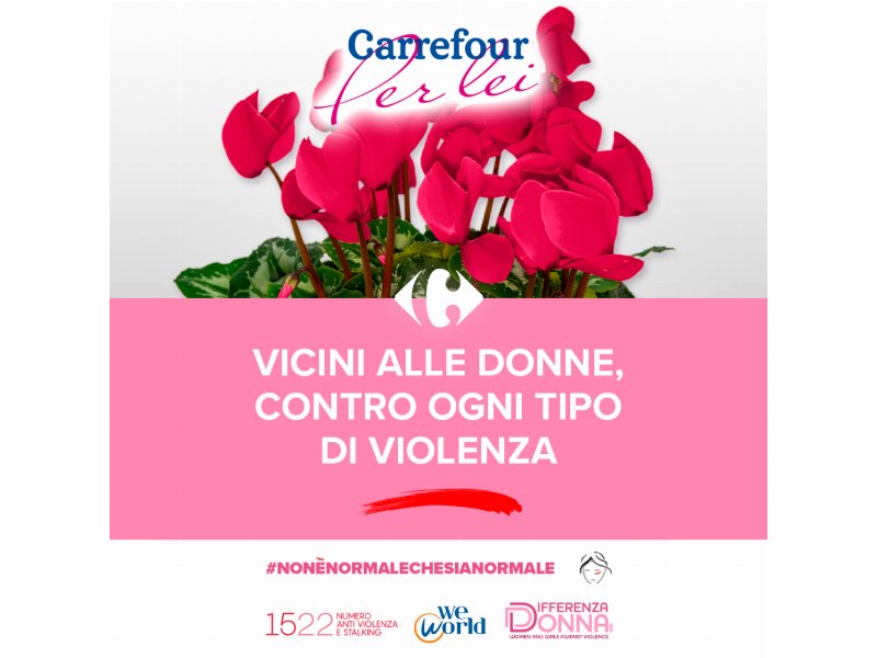 Carrefour: sì alla campagna di aiuto alle vittime di violenza domestica