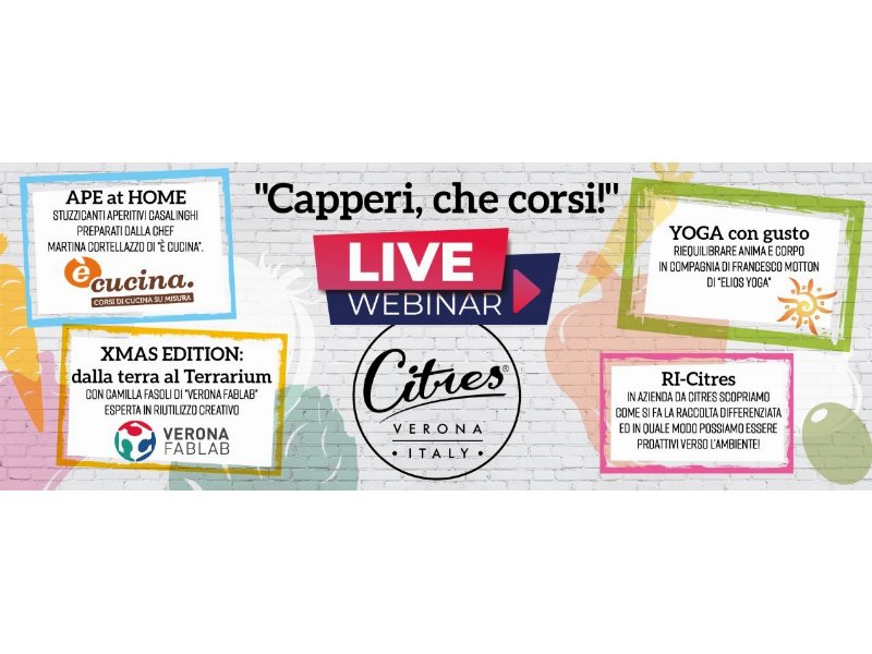 Citres presenta il ciclo di webinar “Capperi, che corsi!”