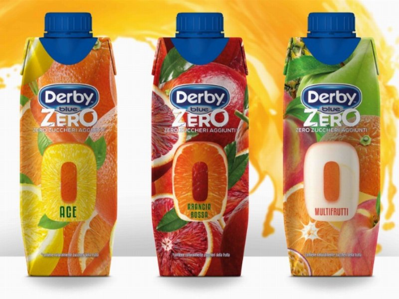 Derby Blue Zero, la frutta si beve nel tetra anche per il consumo on-the-go