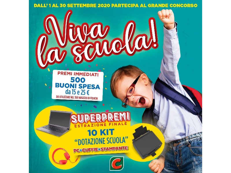 Gruppo Crai: le insegne drug supportano il "back to school" con il concorso "Viva la scuola"