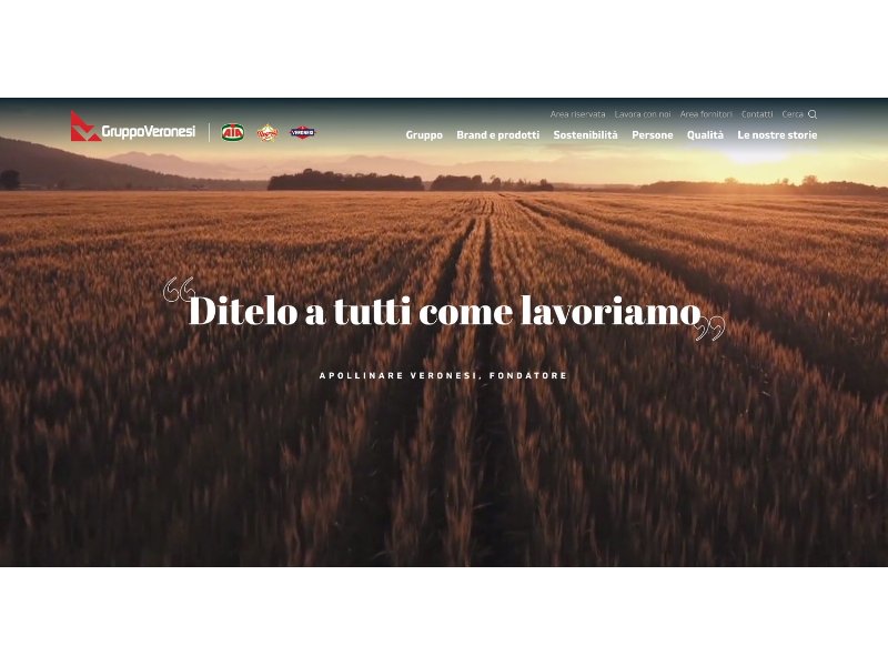 Il Gruppo Veronesi è online con il nuovo sito