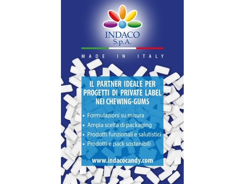 Indaco investe in innovazione e lancia il chewing-gum biodegradabile