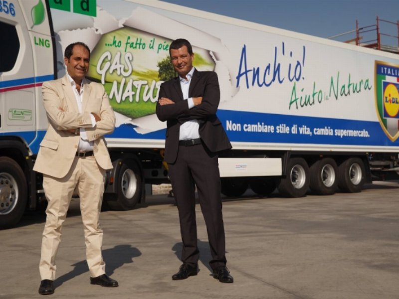 Lidl: i camion viaggiano a LNG anche in Sicilia