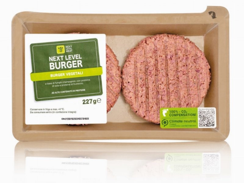 Lidl lancia “Next level”: il burger a zero emissioni, 100% vegetale