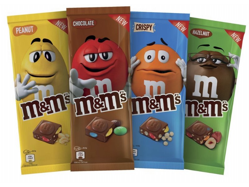 M&M’s: in arrivo le nuove tavolette di cioccolato