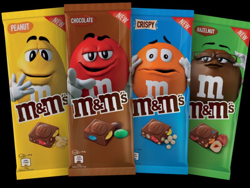 Mars: arrivano le tavolette di cioccolato M&M’s