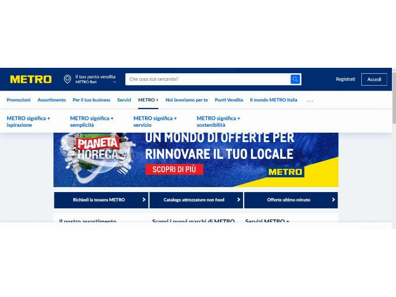 Metro sceglie Apci come partner per l’horeca