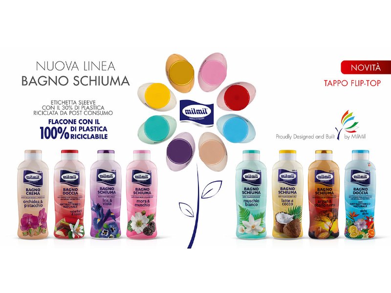 Mil Mil presenta la nuova linea bagnoschiuma 1000ml