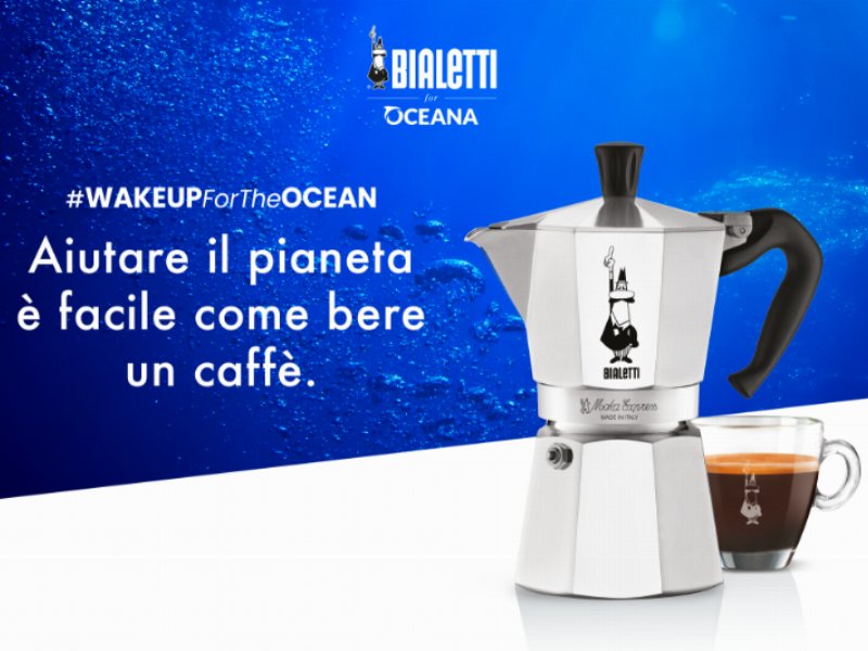 Bialetti con Moka Express diventa ambasciatrice mondiale di sostenibilità con il progetto Oceana