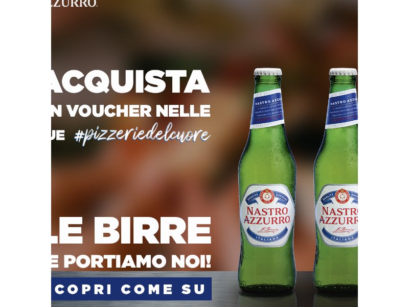 Nastro Azzurro e una start up lanciano l’iniziativa a sostegno delle pizzerie italiane