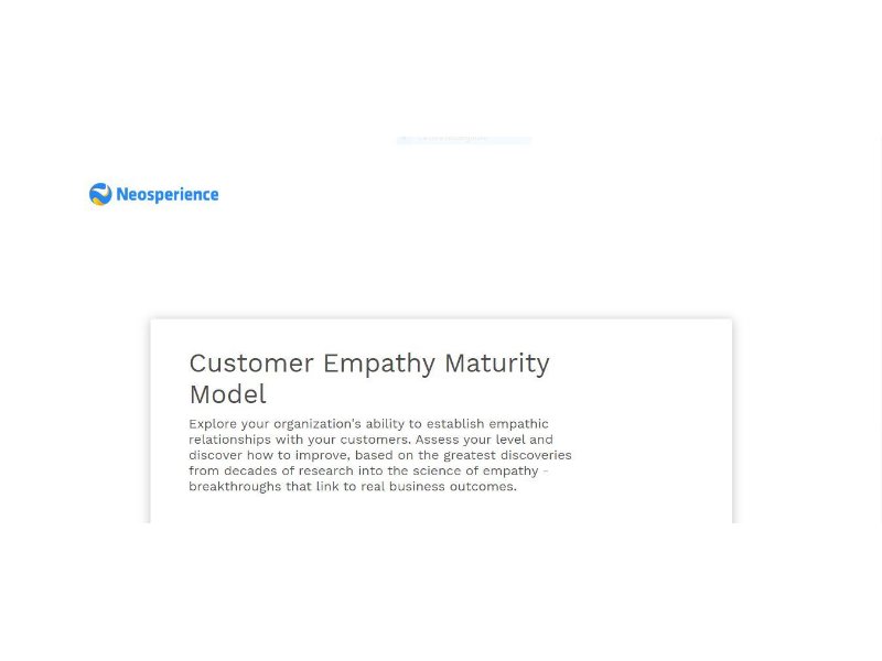 Neosperience lancia il Customer empathy maturity model al NRF 2020