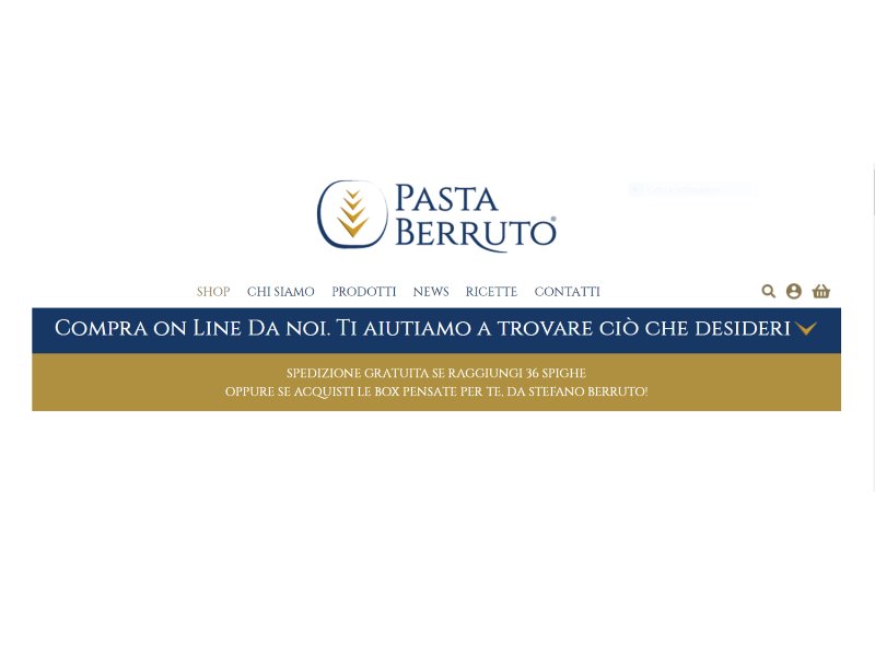 Pasta Berruto lancia il suo e-commerce