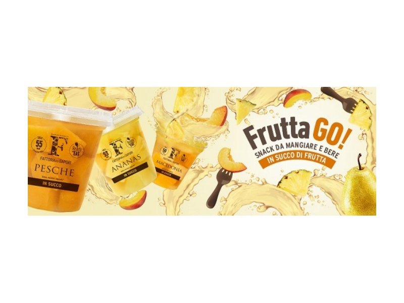 Sama presenta la linea di frutta conservata al naturale Frutta GO!